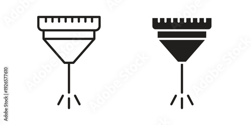 Laser machine icons for templates, web design and infographics