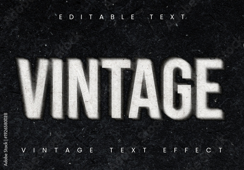 Vintage Blur Logo Design Effect
