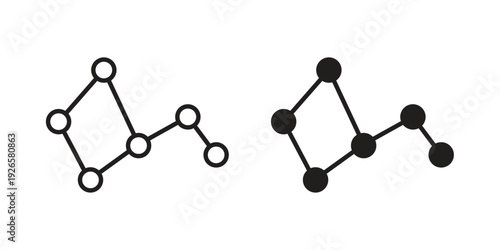 Lyra Constellation icons for templates, web design and infographics