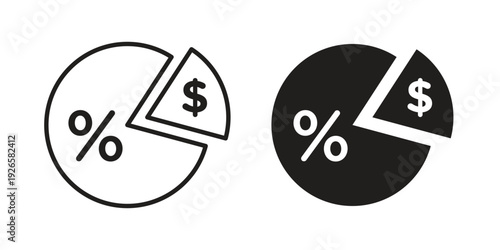 Margin icons for templates, web design and infographics