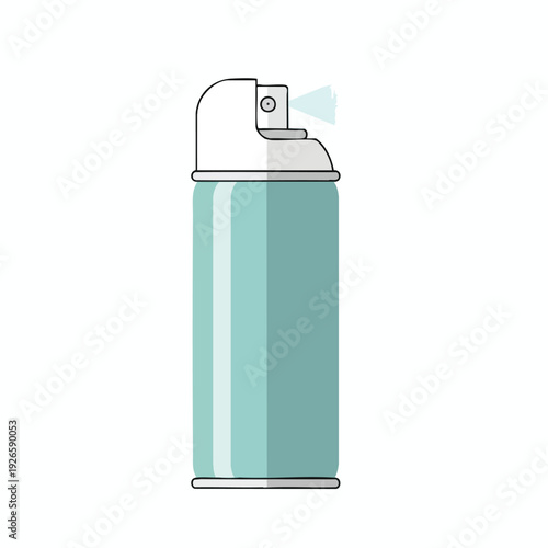 A Modern Minimalist Aerosol Spray Can for Personal or Commercial Use