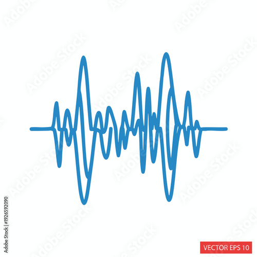 Abstract Sound Wave Illustration for Audio and Music Projects