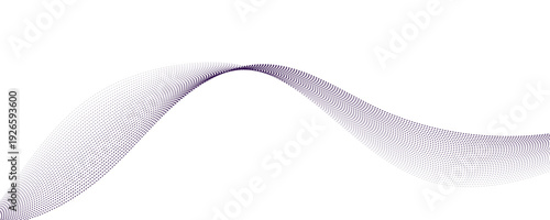 Abstract Purple Wave Dotted Flow Background Modern Dynamic Line Pattern