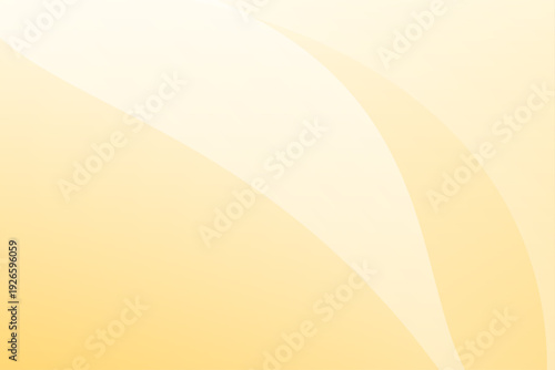 黄色のグラデーションと曲線ウェーブの抽象背景デザイン素材