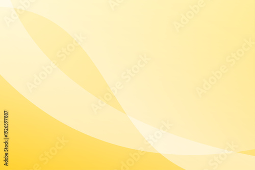 黄色のグラデーションと曲線ウェーブの抽象背景デザイン素材