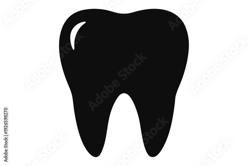 tooth vector icon, Tooth  silhouette vector