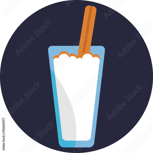 A traditional Spanish drink made from tiger nuts (chufa), water, and sugar, typically served cold and refreshing.