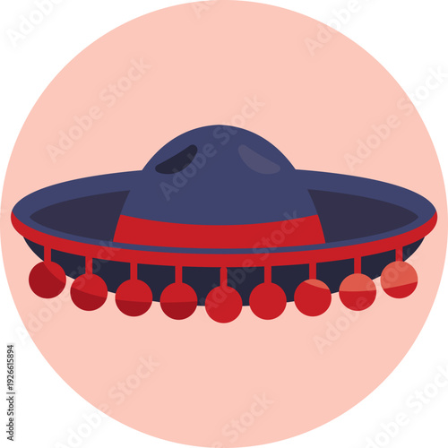 A traditional Spanish hat icon inspired by classic flamenco and Andalusian style.