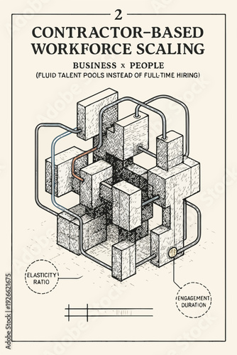 Contractor Based Workforce Scaling and Flexible Talent Pool Strategy illustration