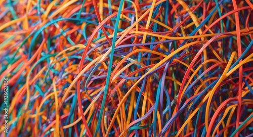 Wallpaper Mural Colorful arcs of rubber bands weaving a vibrant and textured backdrop Torontodigital.ca