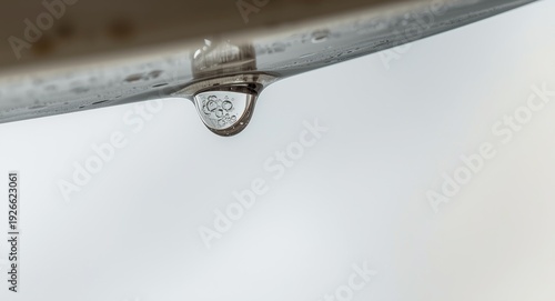 Focus on a lone water drop ...
