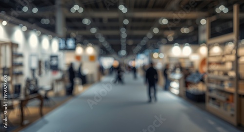 Wallpaper Mural Defocused abstract blurry trade expo event display setting Torontodigital.ca