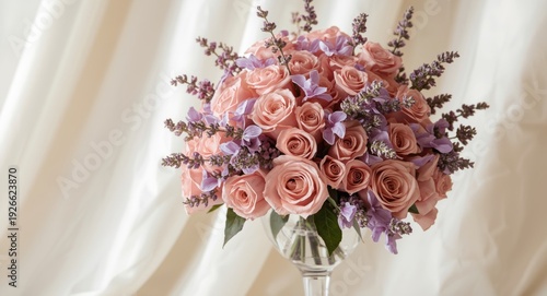Romantic bouquet display wi...