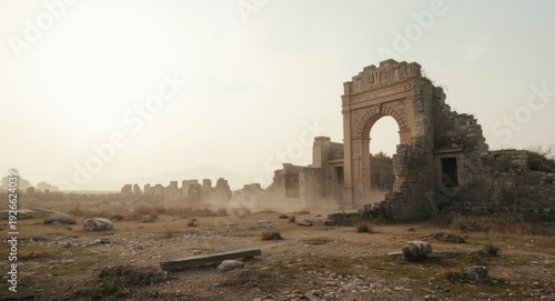 Devastated ancient architec...