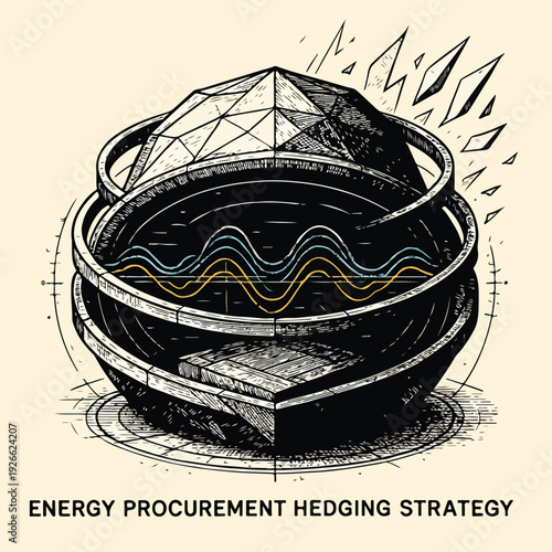 Energy Procurement Hedging Strategy and Market Volatility Risk Protection Model illustration
