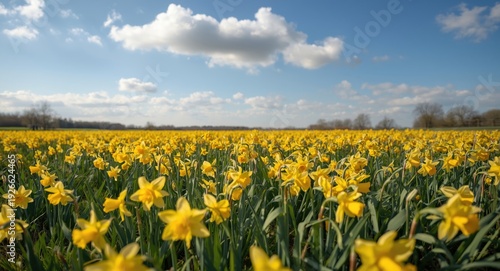 Pastoral spring scene featu...