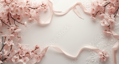 Spring themed vintage backg...