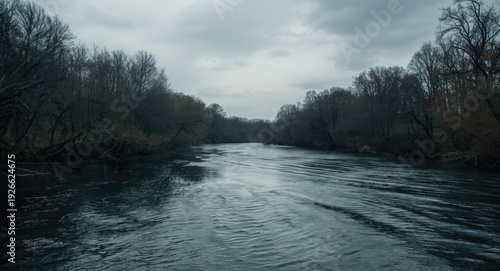 spooky river glistening ben...
