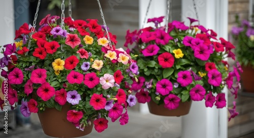 Vibrant petunias and surfin...