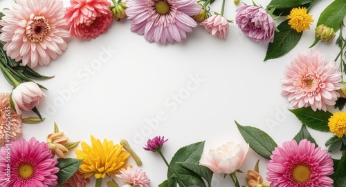 Trendy floral composition f...