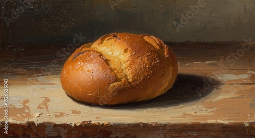 Traditional oil artwork of ...