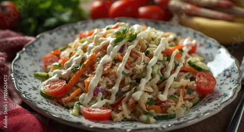 Russian salad with vegetabl...