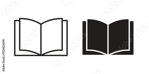 Book icon collection with multiple styles. EPS10