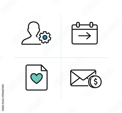 Digital employee self-service portal and HR automation system in modern organizations, presenting profile management, leave request submission