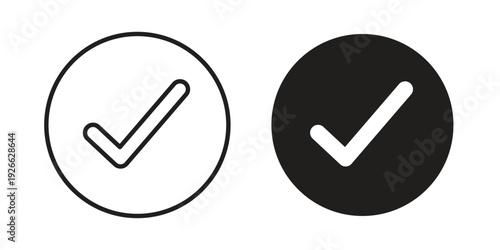 Check mark icon collection with multiple styles. EPS10