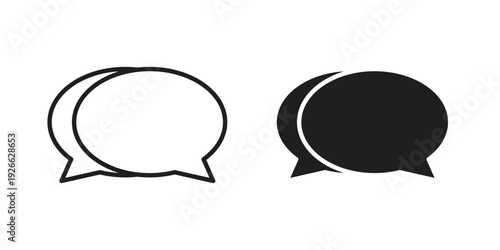 Chat icon collection with multiple styles. EPS10