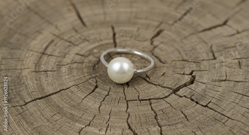 White pearl adorned silver ...