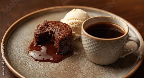 Chocolate dessert lava cake...