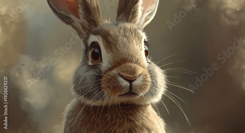 Anthropomorphic rabbit char...