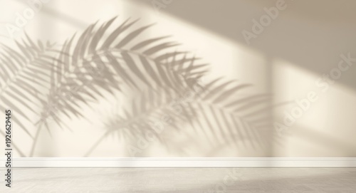 Palm leaf shadows decoratin...