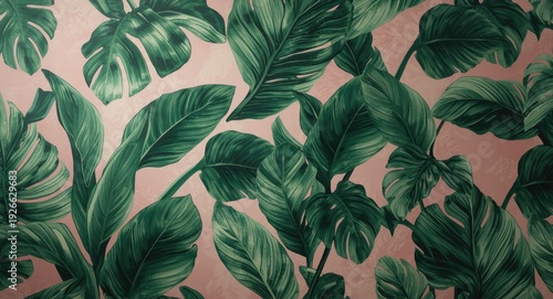 Patterned exotic wallpaper ...