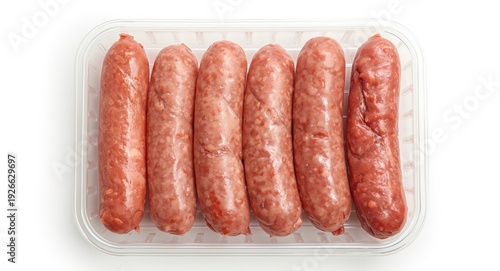 Collection of six raw sausa...