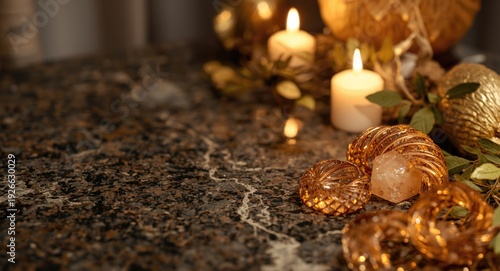 Elegant granite surface ado...