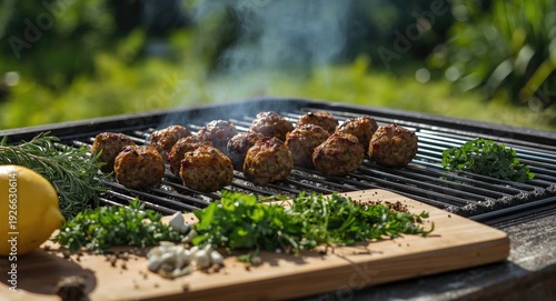 Turkish meatballs smoking o...