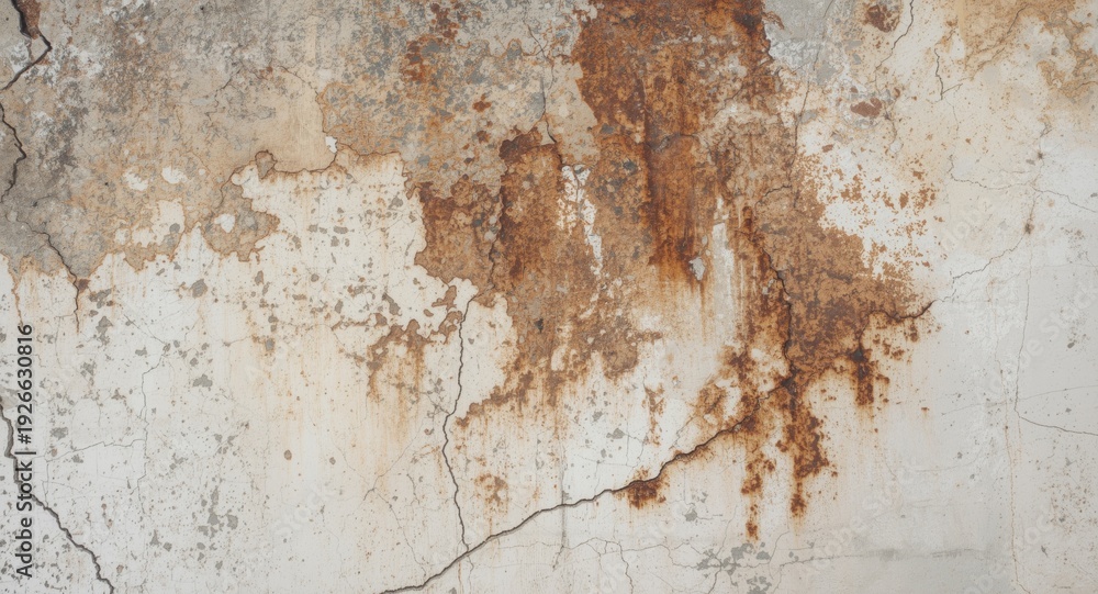 Fototapeta premium weathered surface of a concrete wall textured with dirt stains
