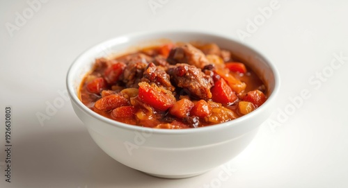 White bowl containing thick...