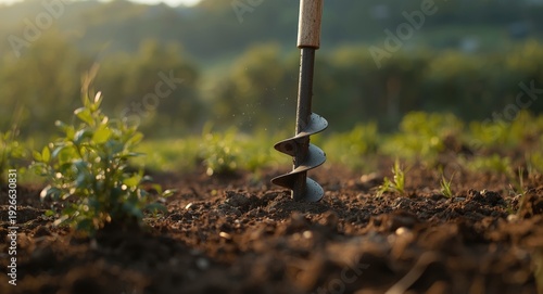 Manual earth auger tool cre...