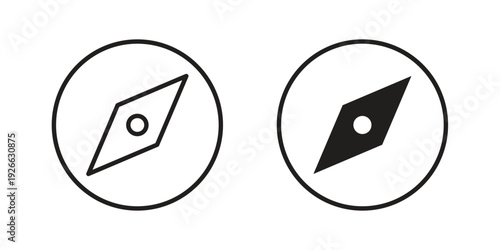 Compass icon collection with multiple styles. EPS10