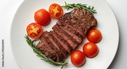 Top down view of a grilled ...