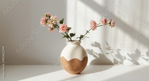 Stylish ceramic vase presen...