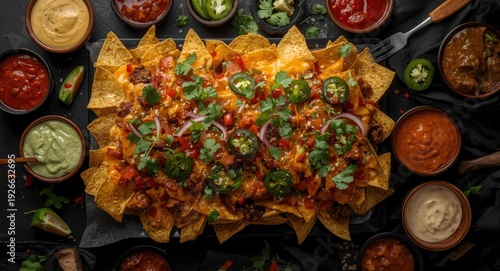 Birds eye view of Mexican n...