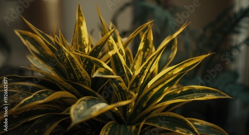Variegated Dracaena with fr...