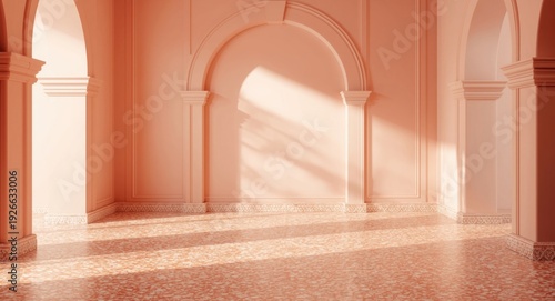 Peach coral themed space wi...