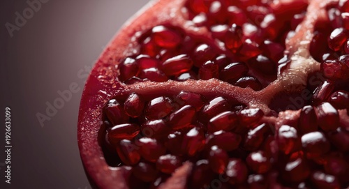 Close visual of a pomegrana...