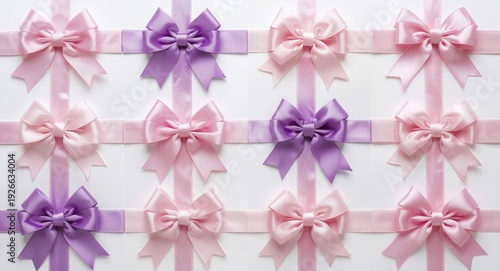 Set of delicate purple and ...