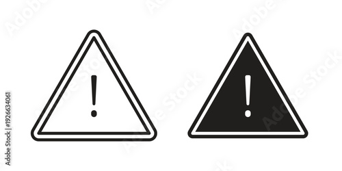 Exclamation icon collection with multiple styles. EPS10